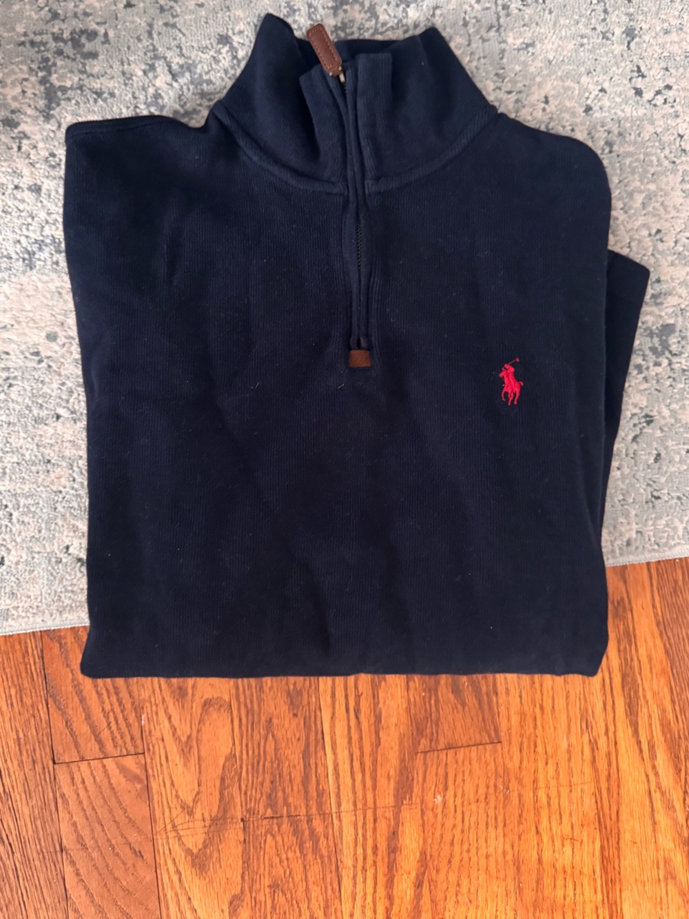 Polo by Ralph Lauren Navy Sweatshirt with Red Pony